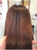 秋カラーセミロング
