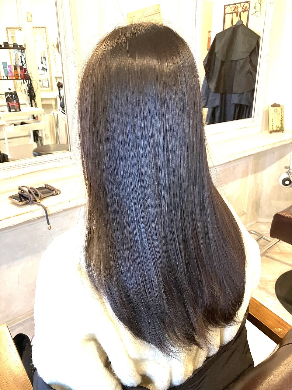 カット+髪質改善Trストレート+ヘアエステ