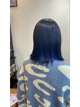 ヘアーワークス ボナ(HAIR WORKS bona.) 似合わせカット×髪質改善ケア【ディープブルー2】
