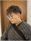 刈り上げソフトツイストスパイラルパーマ