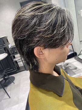 ネクストネオ 静岡(NEXT NEO) NEXT NEO【櫻田】センターパートウルフハイライトメッシュ