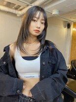 ベイルーム(BAYROOM by HONEY omotesando)&nbsp;スリークレイヤーストレート×アッシュグレージュ