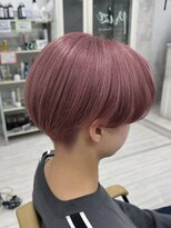 プライズ 表参道原宿店(prize)&nbsp;刈り上げセンターパート女子ピンクベージュ20代30代40代