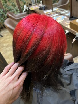 ヘアーメイク バレンタイン(hair make valentine) 赤から黒