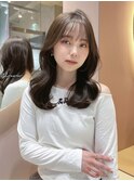 □ 韓国大宮顔周りレイヤーカット大人可愛いくびれヘア