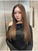 【lilley 稲永麻衣】ロング+レイヤーカット+髪質改善+韓国ヘア