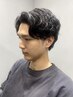 【染谷指名限定】メンズカット+ニュアンスパーマ+TR＋眉カット