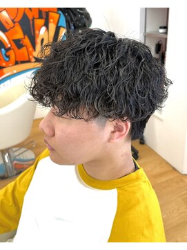 ビカム 名駅(become) 【刈り上げない波巻きマッシュ】メンズパーマスパイラルパーマ