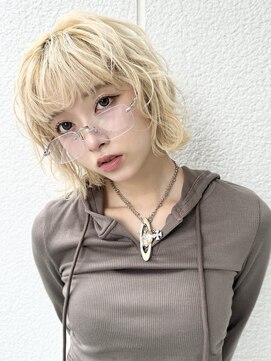 アール 横浜(R) 【MOMO】ケアブリーチ使用！ホワイトブロンド