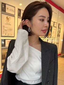 アミー 駒澤(Ammy komazawa) ミニボブ/切りっぱなし/タッセルボブ/ショートボブ/透明感カラー