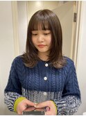 レイヤーカット/オリーブカラー