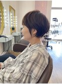 大人可愛い30代40代50代60代ショート/白髪ぼかし/大分/別府