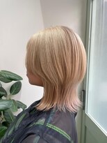 アールイーノウン 阿倍野区昭和町店(re; nown) 小顔外ハネミディアム20代30代40代くびれミディ韓国ヘア