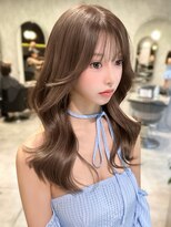 シティ(CITY) 韓国ヘア レイヤーカット 顔周りカット ブリーチなしカラー