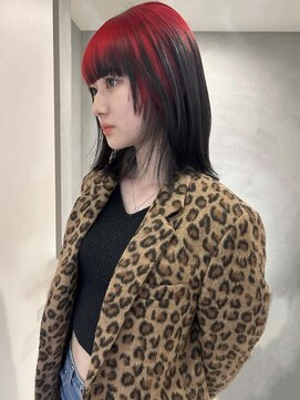 ペレ アネックス 大阪梅田茶屋町店(PELE ANNEX) くびれヘア/アプリコットオレンジ/夏のヘアアレンジ/梅田