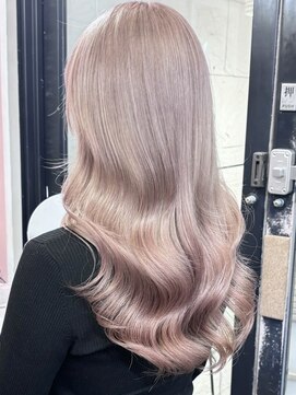 プネル(punel) リナピンクベージュブラウン/艶カラー/ハイトーンカラー