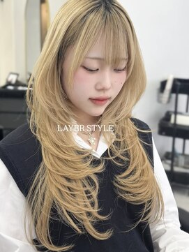 ジィルム(XELM) 韓国レイヤーカット/ブリーチ/レイヤーカット/ハッシュカット