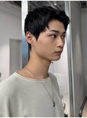 メンズ アップバングショート 短髪 スパイキー 