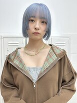 カシェル トウキョウ(Cashel Tokyo)&nbsp;ハイトーンボブ/水色カラー