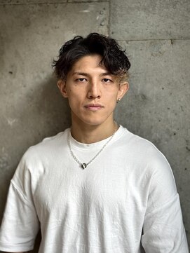 緩め波巻きセンターパート【立川/メンズ】