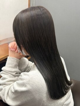 ロッカヘアエジェ(ROCCA hair eje.) 暗髪美髪ストレート × ナチュラルロング黒髪