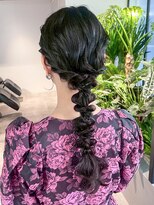 シオン(shion)&nbsp;ロングおくれ毛グレージュダークアッシュ_ba579912