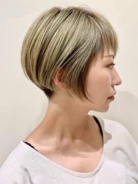 ピークアブー 原宿ハラカド(PEEK-A-BOO) 刈り上げクールショート/マッシュ/オリーブグレージュ/絶壁解消