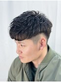 アイロンパーマでつくる無造作ショート