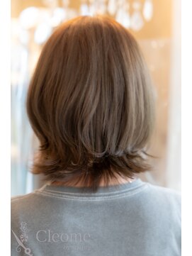 クレオメ バイ スーリール 五反田店(cleome by sourire) シースルーバング大人ガーリーミディアムレイヤーカット黒髪美髪