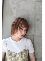 ピズムハク(PISM hak)&nbsp;レイヤーボブ/透明感カラー/ベージュカラー/大人ショート