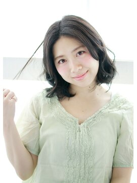 マーブルズ 横浜店(marbles) ゆるふわボブヘアー[横浜美容室30代40代50代]