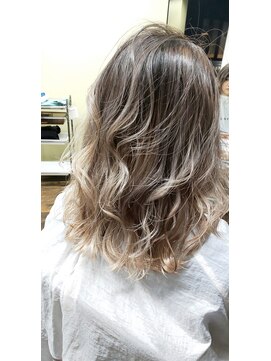 ガルボ ヘアー(garbo hair) garbohair営業中style♪バレイヤージュ＆ハイトーンデザイン☆