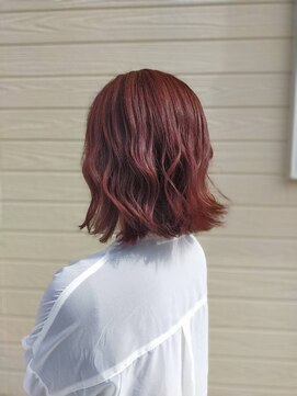 ビーブラッシュ(B.Brush) カシスベリーピンク×外ハネミックス