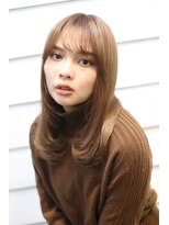 ハイトーンカラーヘルシーロング 髪質改善　ニュアンスカラー