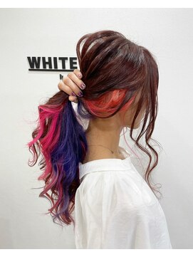 アンダーバーホワイト 阪神西宮店(_WHITE) インナーカラー　デザインカラー