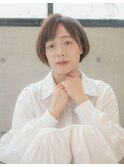 大泉学園Omorfi ナチュラルショートボブ　丸みボブ