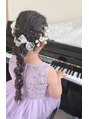 シアン(CYAN) 娘のピアノ発表会♪あみおろしヘアでとても可愛くなりました☆^^