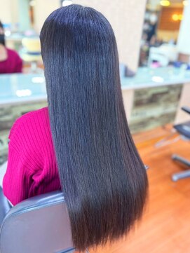 アークスヘアー 20代30代40代髪質改善カラーショコラアッシュ艶感ストレート