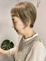 レクタ(recta)&nbsp;大人40代50代白髪ぼかしハイトーンベージュショート