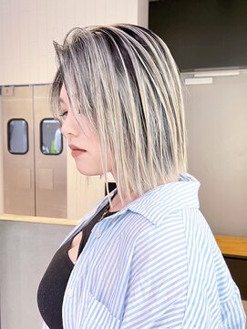 アイティー バイ アルバム 浦和店(IT by ALBUM) カーキベージュグレーベージュデザインカラー_ba522331