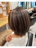 ブラウン系コントラストハイライト