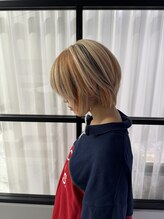ヴァイス 新宿店(VAICE) デザインカラー(オレンジ/ブラウン)メッシュカラー/ウルフヘア