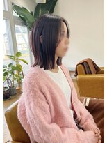 コムヘアー(COM HAIR)&nbsp;ボブ。ボルドーブラウン。