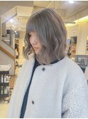 透明感シアーグレージュゆる巻き横浜【成田】
