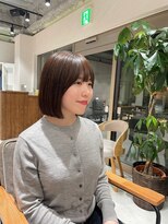 クム 横浜(qumu)&nbsp;【qumu 横浜】ぱっつんボブ×ブラウンカラー