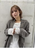 【SEEK茶木】ボブ×ミルクティーベージュ