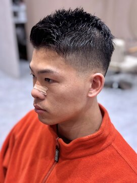 ガーデンヨコハマエスト(GARDEN YOKOHAMA est) フェード ベリーショート アッシュブラック ニュアンスパーマ