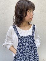 フェンヘアーアイス 中目黒(Fen.hair ici)&nbsp;30代20代ミディアムウルフ前髪パーマくびれひし形抜け感