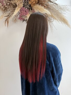 シルエット 美容室 インナーカラー イヤリングカラー 10代 20代 30代