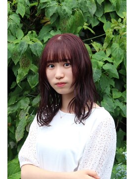 ステラ ヘア デザイン サロン(STELLA hair design salon) ロング×カシスピンク A